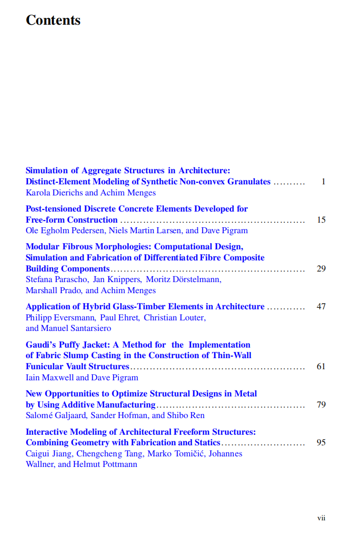 Advances in Architectural Geometry 2014