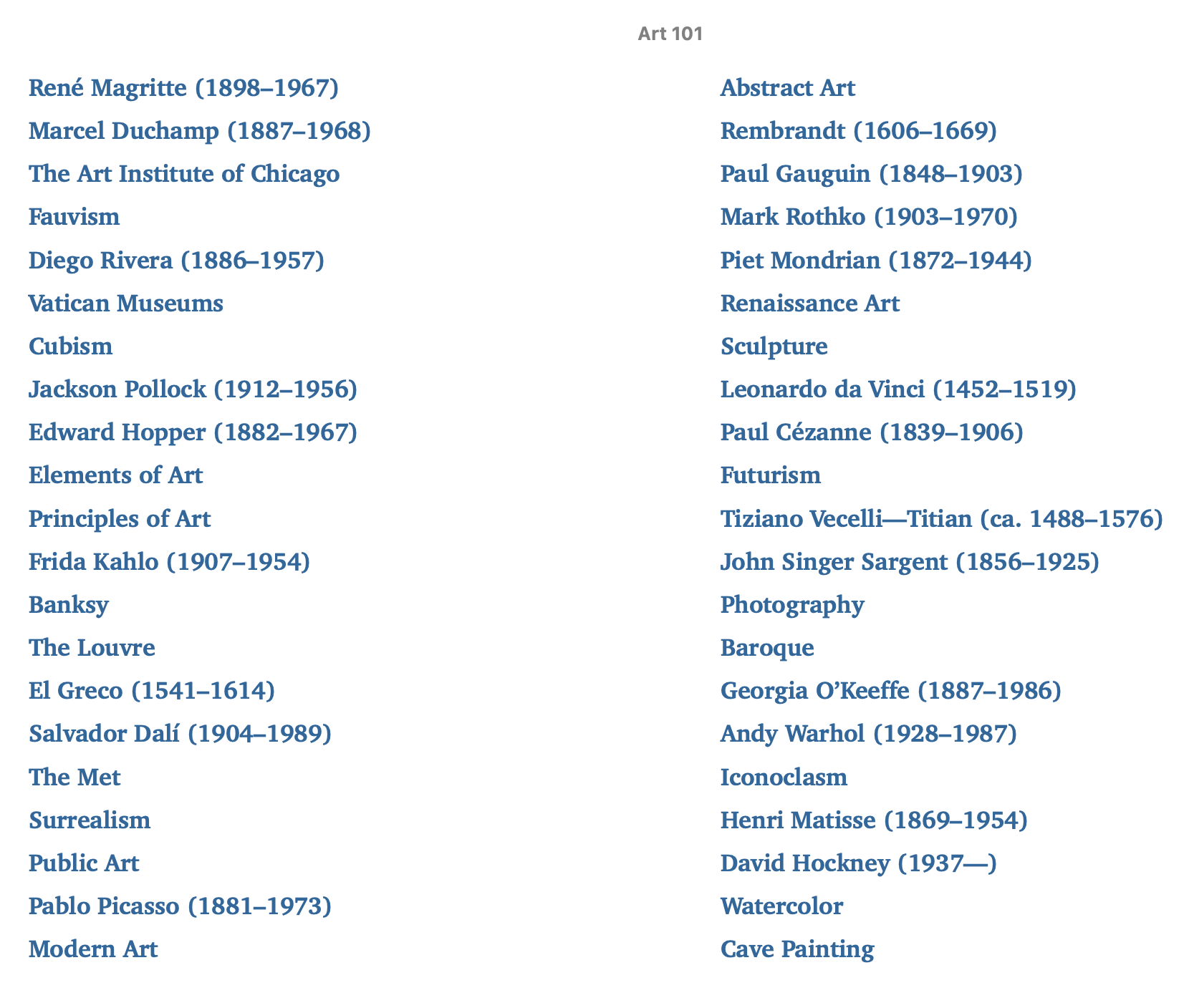 Art 101