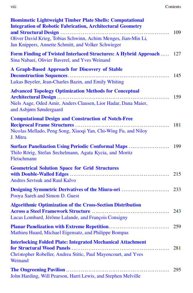 Advances in Architectural Geometry 2014