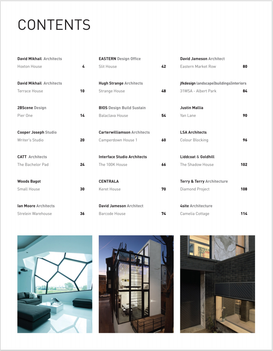 Houses for Small Spaces