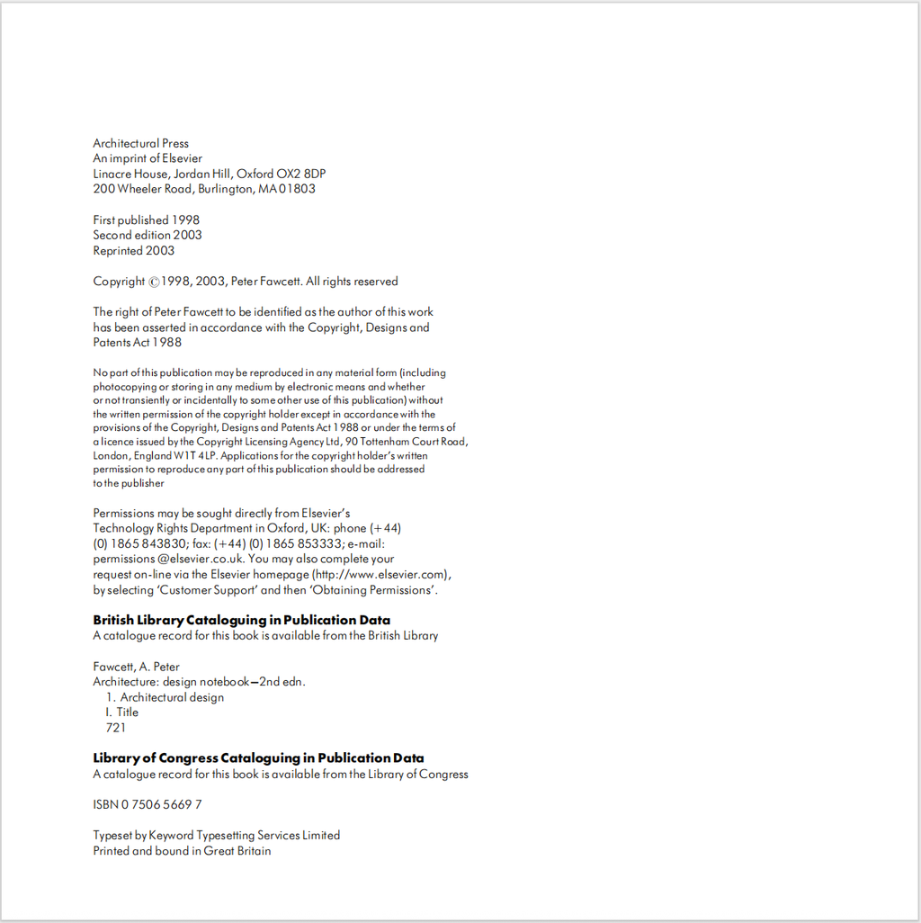 Architecture Design Notebook